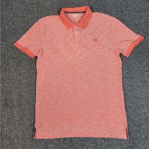 Express Pique Golf Polo Shirt Size M Color Salmon Coral Short Sleeve 100% Cotton